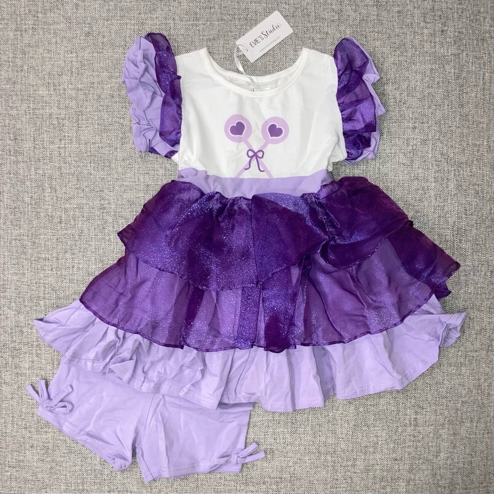 Evie’s Studio size 7 (looks to run smaller like 5/6) “Share Bear” NWT